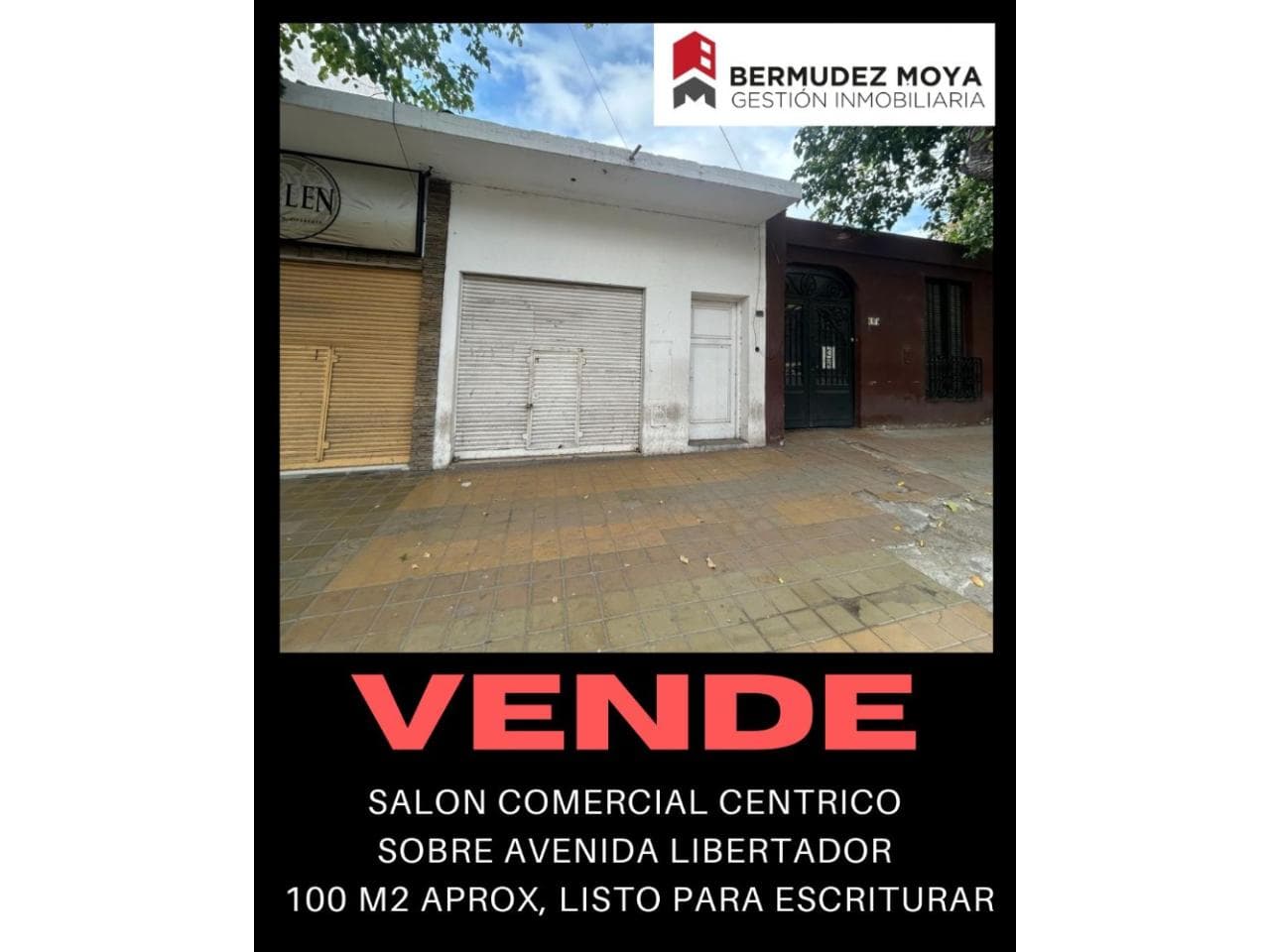Venta. Salon Comercial Centrico, 100 M2 Aprox, Sobre Avenida Libertador Entre Avenida Rioja Y Jujuy. Capital