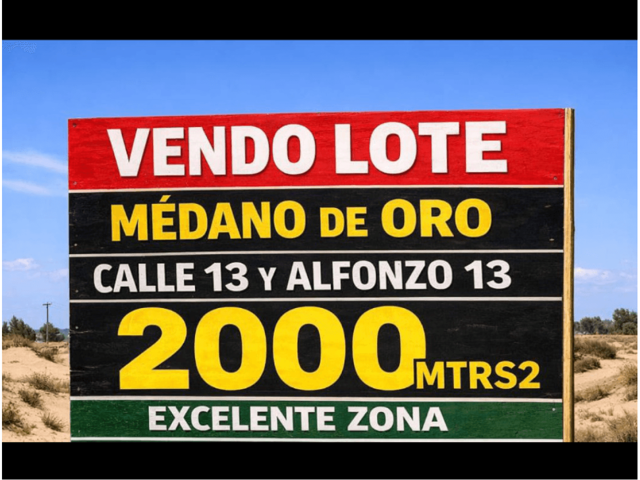 Venta Lote 2000mts Medano De Oro. Rawson