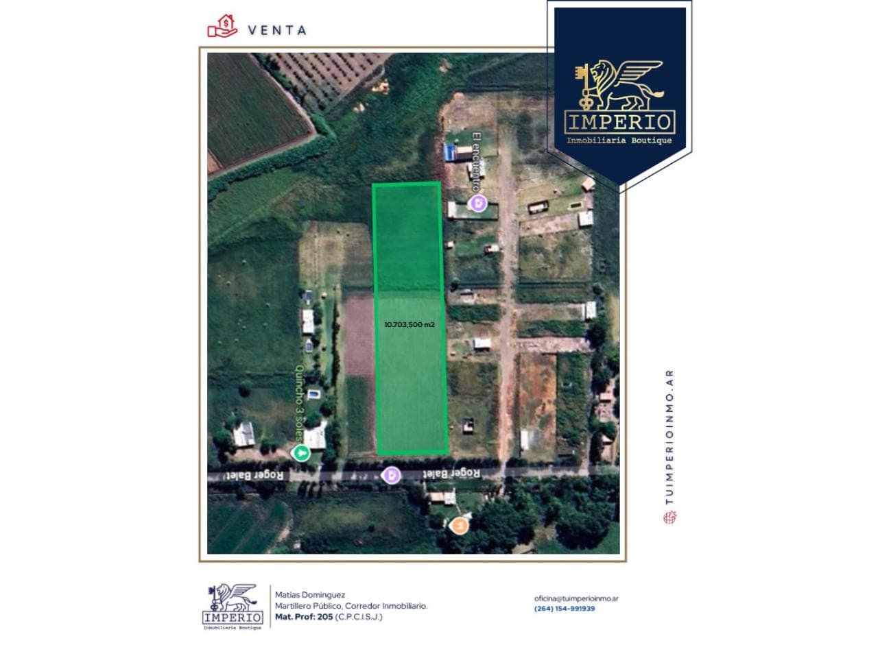 Venta. 10 Ha En Rawson