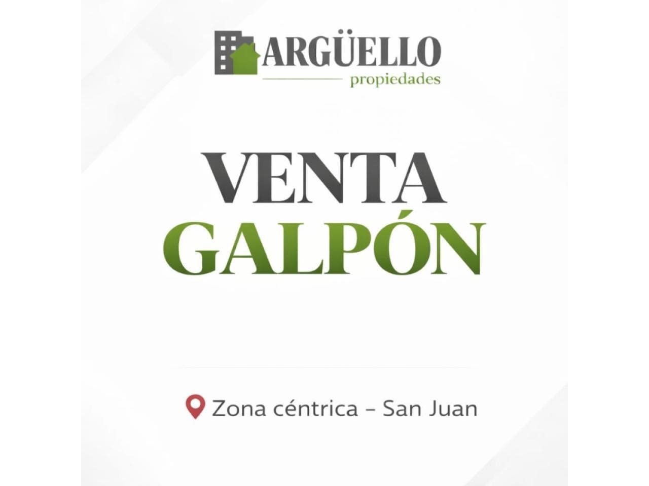 Venta Galpon Centrico