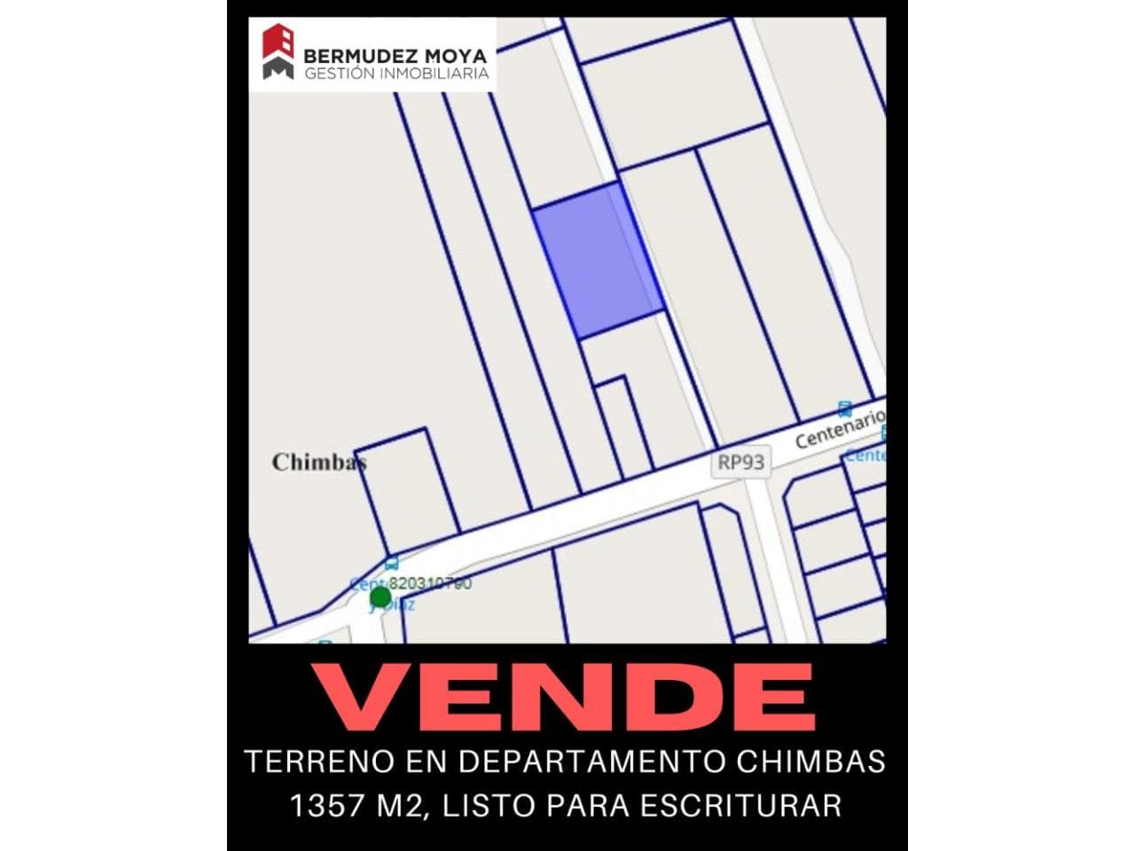 Venta. Terreno En Chimbas, 1357 M2, Listo Para Escriturar
