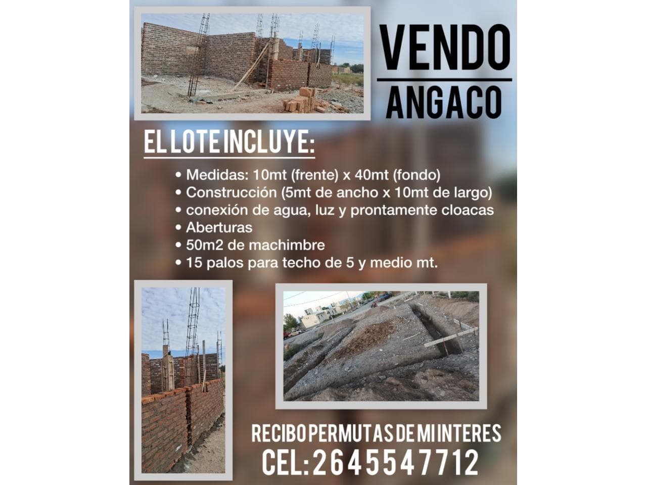 Vendo Lote En Angaco