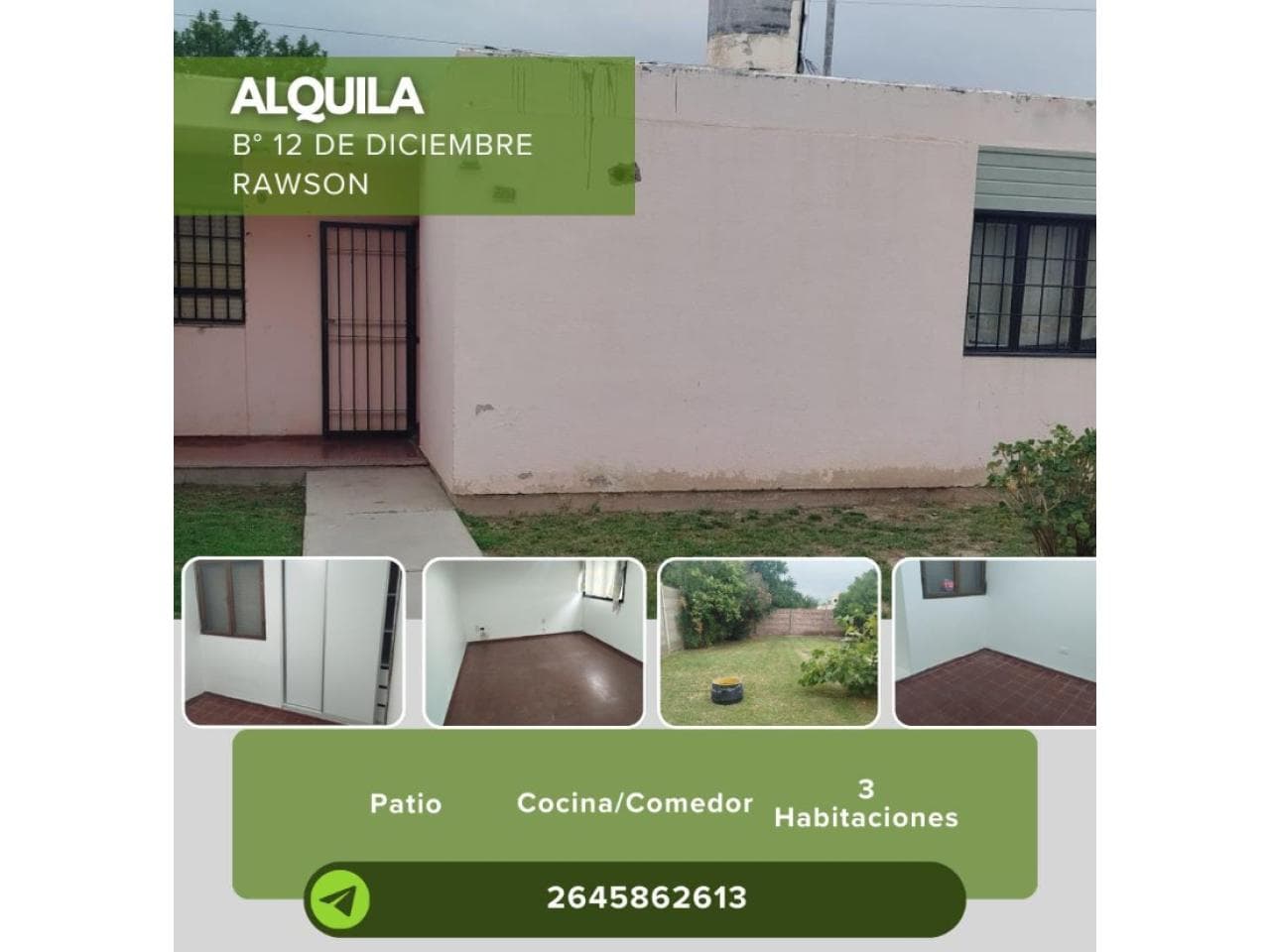 Alquiler Casa En Rawson