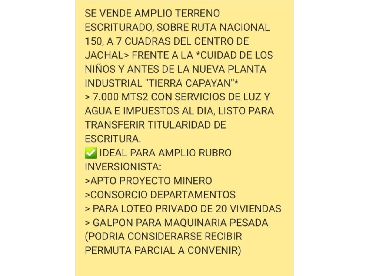 Amplio Terreno Para Inversionista