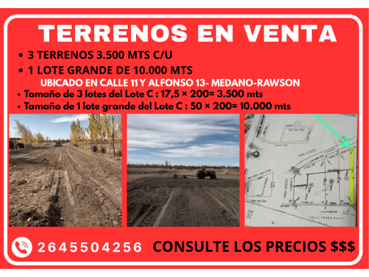 Se Vende 3 Lotes