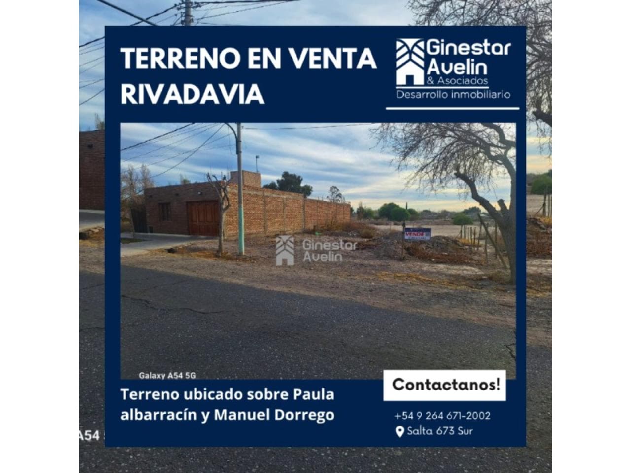 Venta - Terreno - Rivadavia - Ideal Desarrollo Comercial Inmobiliario Y/o Galpon - 1504m2