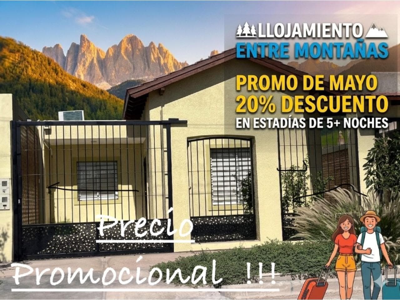 Entre Montañas. Casa A Estrenar. Alquiler Temporario, Alquiler Por Día, Alquiler Temporal, Quincho, Casa Con Pileta