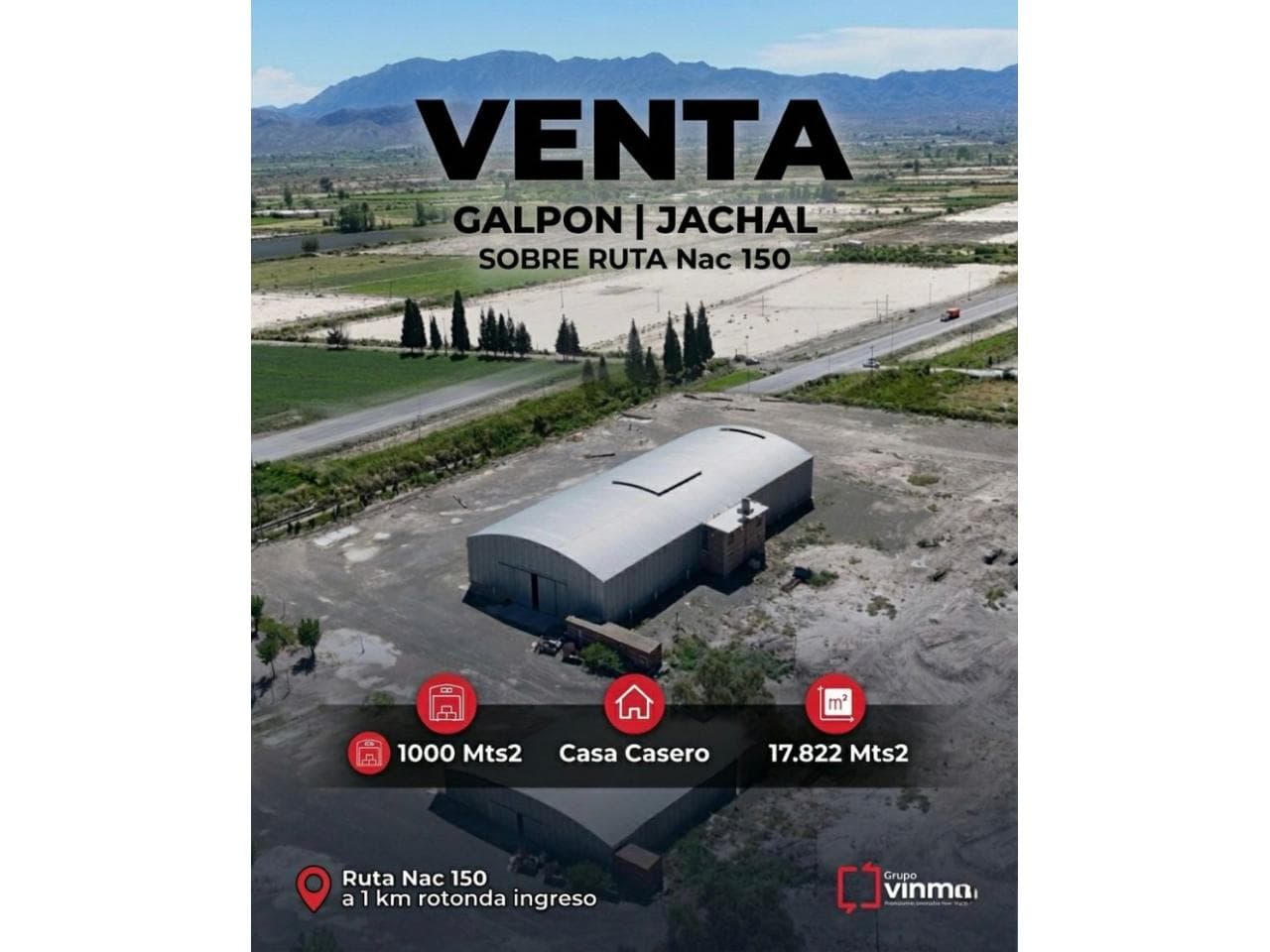 Galpón Industrial Con Trifásica Y Acceso Pesado  Jáchal