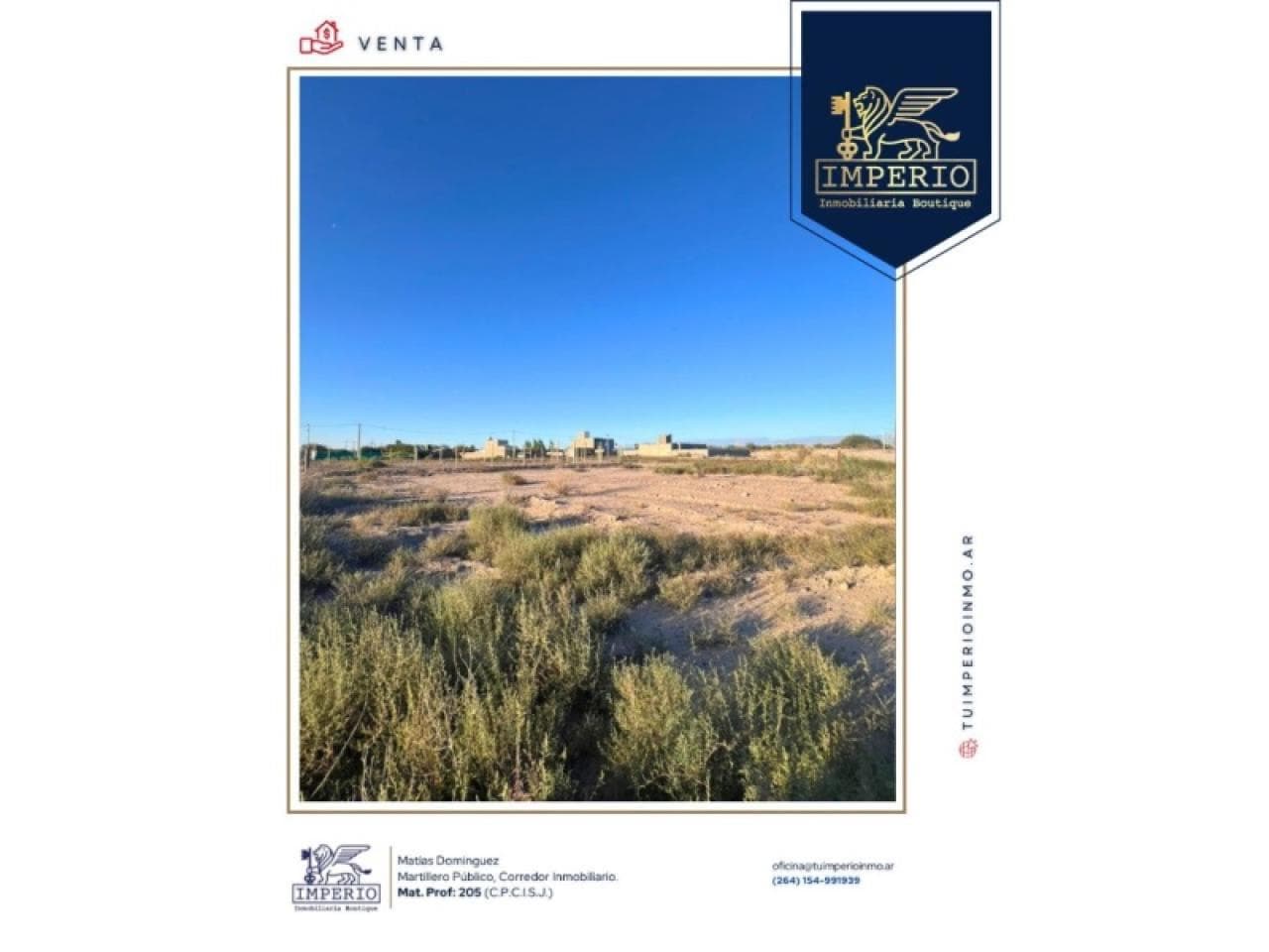 Terreno En Venta Ubicado En Santa Lucía , Barrio Vistas Del Este