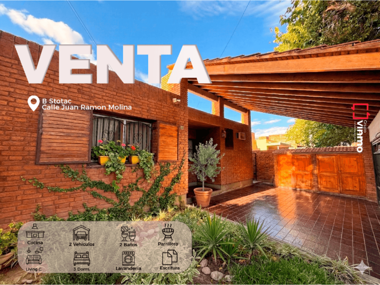 Venta Casa 3 Dormitorios. Rivadavia