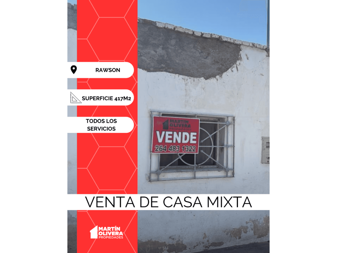 Venta De Casa Mixta. Rawson