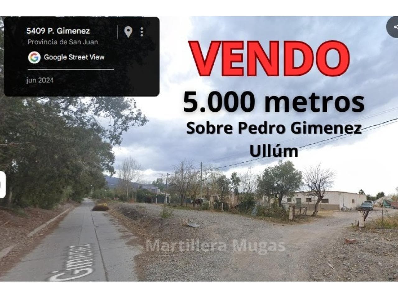 🟢✨️ Venta, Terreno. Excelente Zona,5.000 Ullum