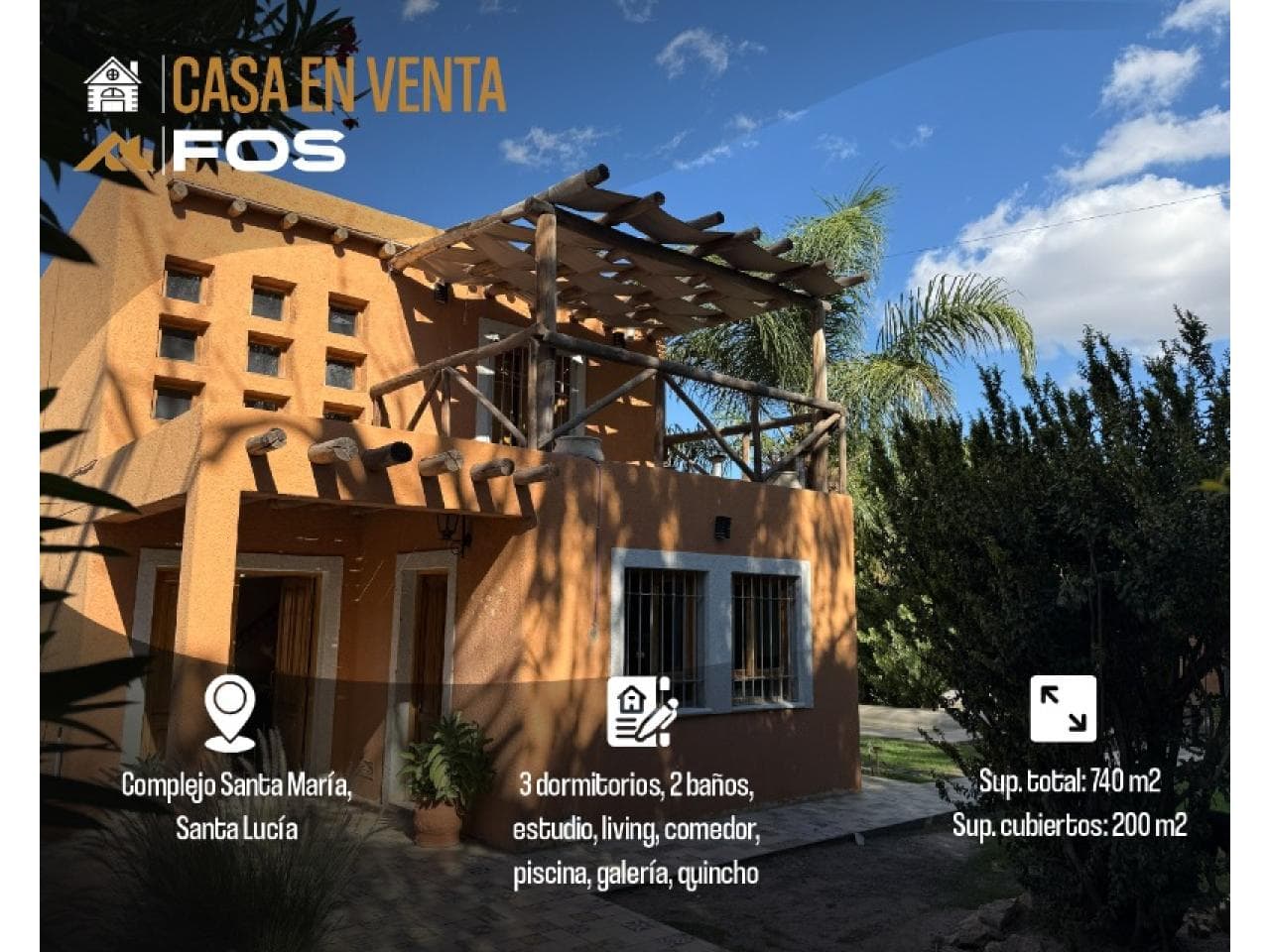 Venta - Casa De 3 Dormitorios Estilo Rústico. Santa Lucía