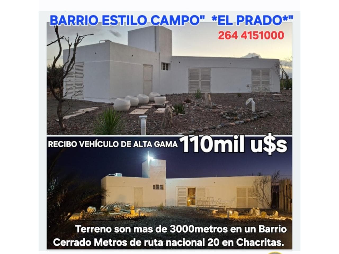 Venta. B° Estilo De Campo. El Prado Barrio Privado Complejo. 9 De Julio