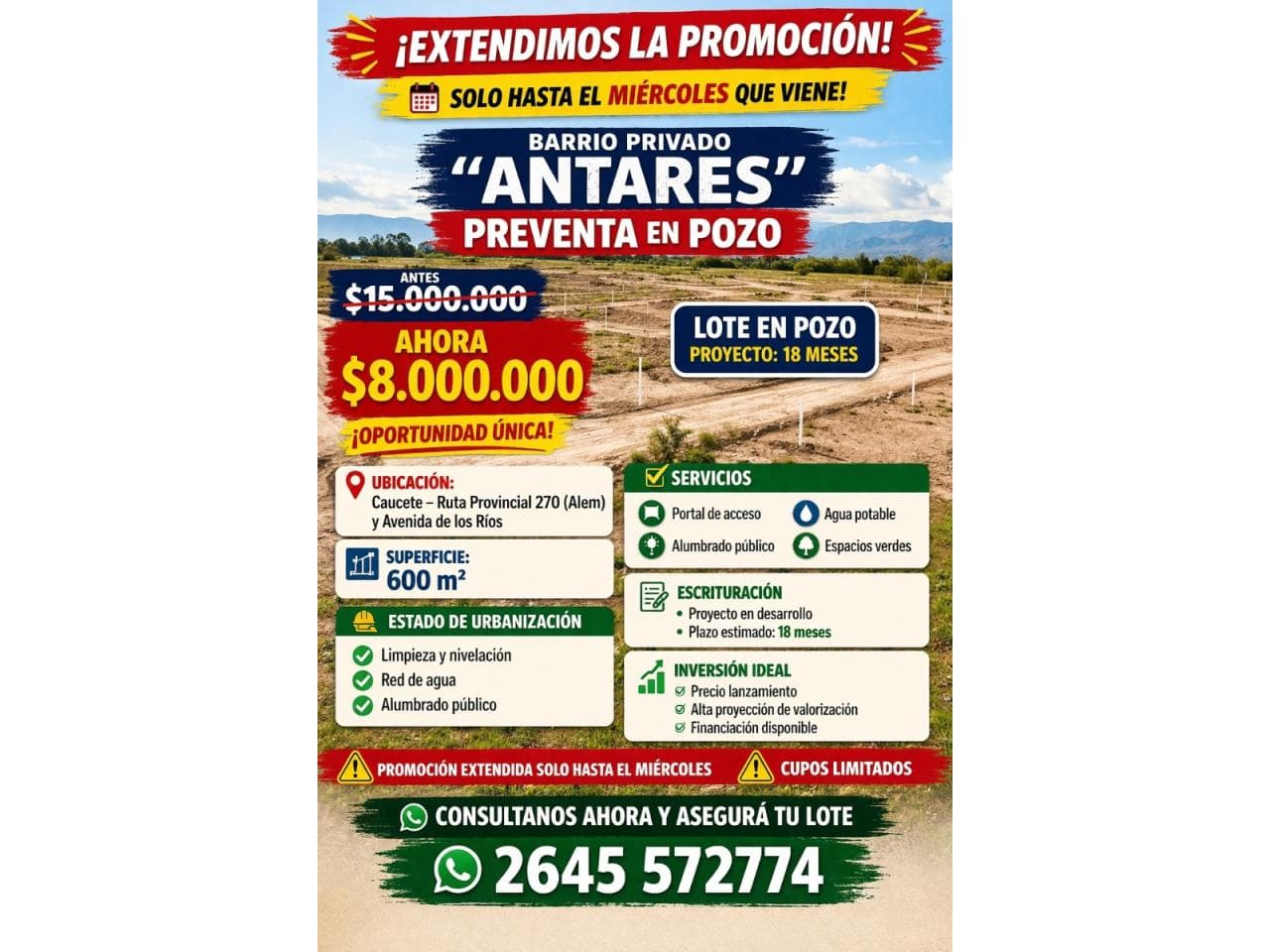Lote En Barrio Privado Antares - Promocion