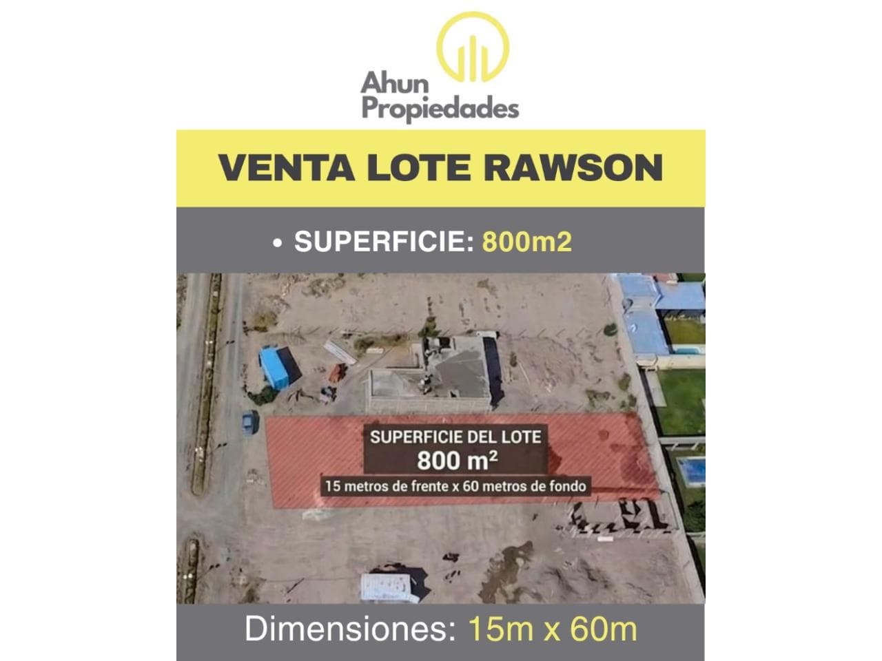 Venta Lote. Portal Del Sur / 800 M2 Barrio Privado 64 Lotes Consolidado 50 %. Rawson
