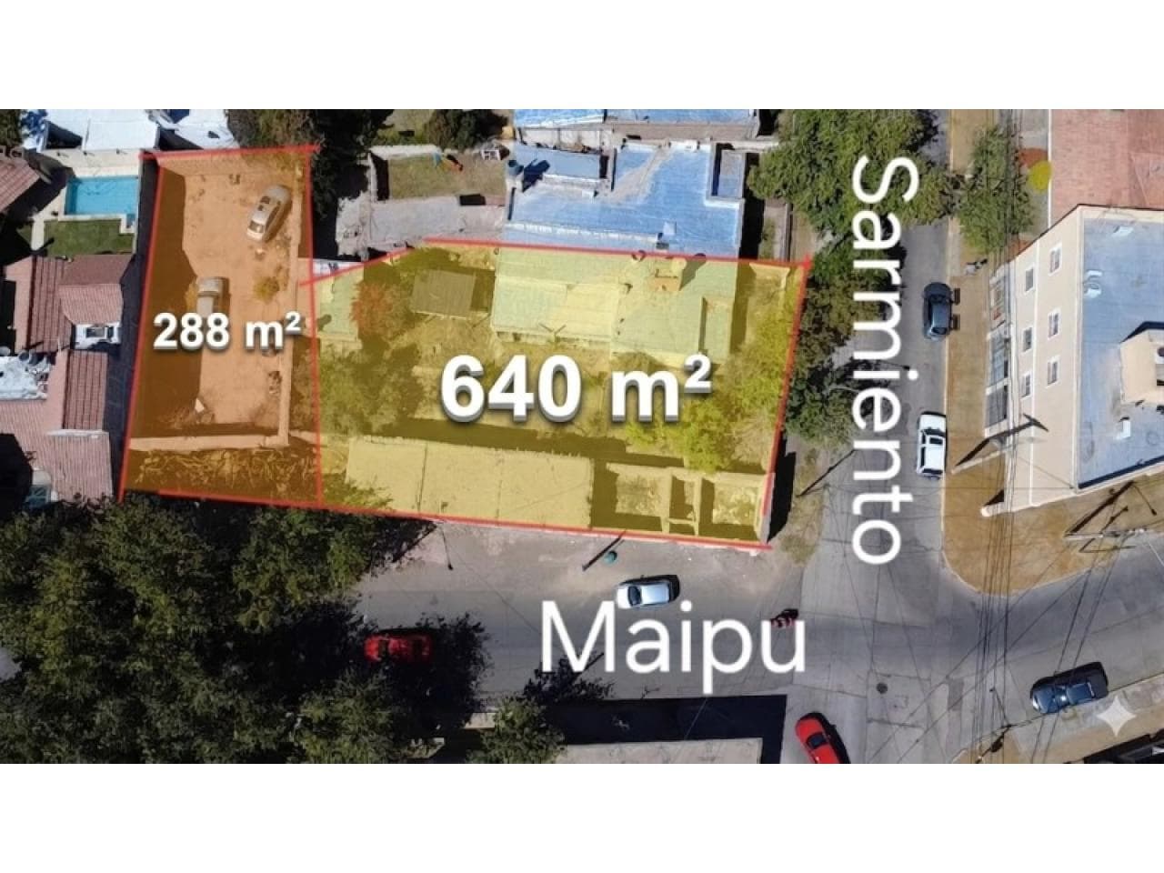 Venta Terreno Casa A Reformar. Ideal Desarrollo. Maipu Y Sarmiento. Excelente Frente Sobre Maipu. Zona Colegio San Fco