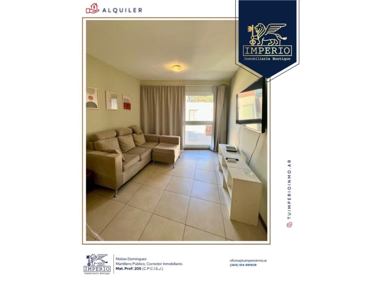 Departamento En Alquiler , Barrio Jardines Del Libertador