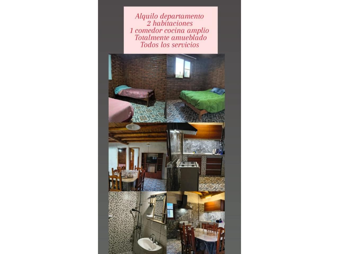 Alquiler De Departamento En Barreal