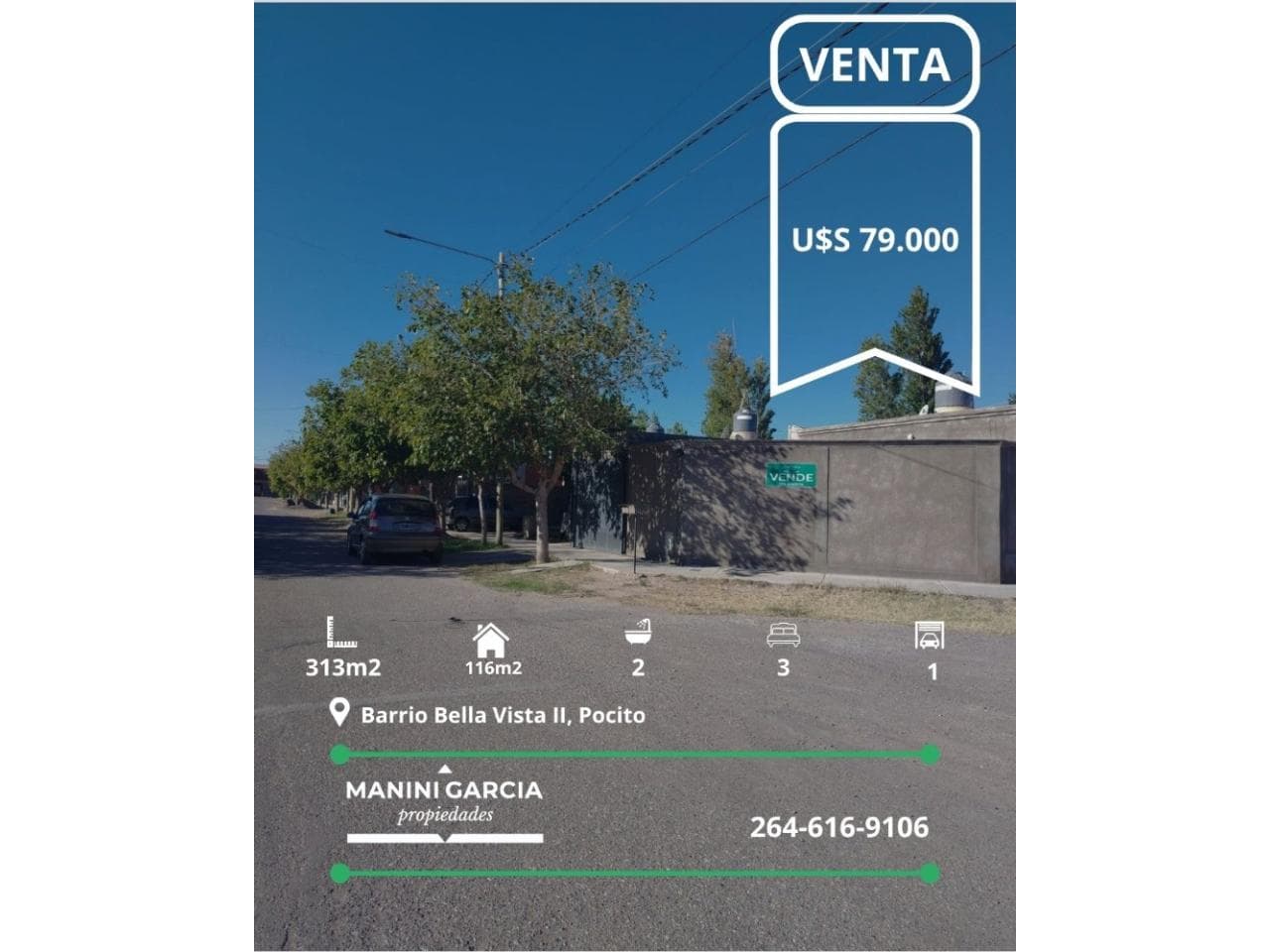 Venta - Casa Esquina - Barrio Bella Vista 2 - Pocito