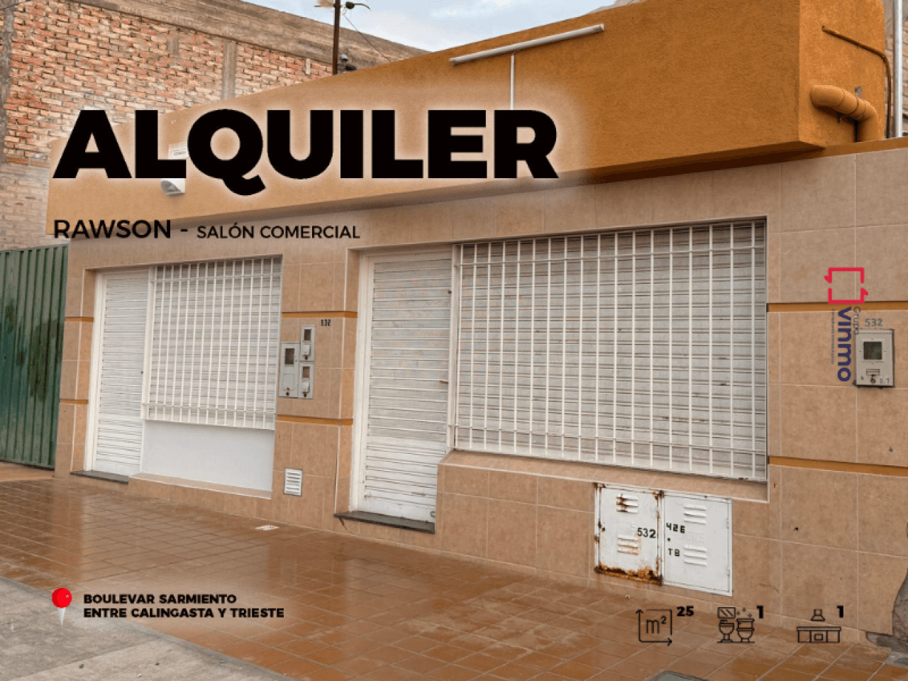 Alquiler Salon Comercial Rawson