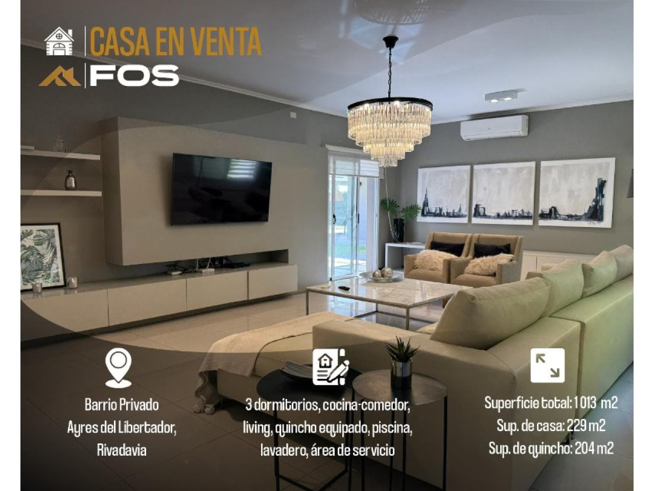 Venta Casa De 3 Dormitorios En Ayres Del Libertador, Barrio Exclusivo - Venta - Rivadavia
