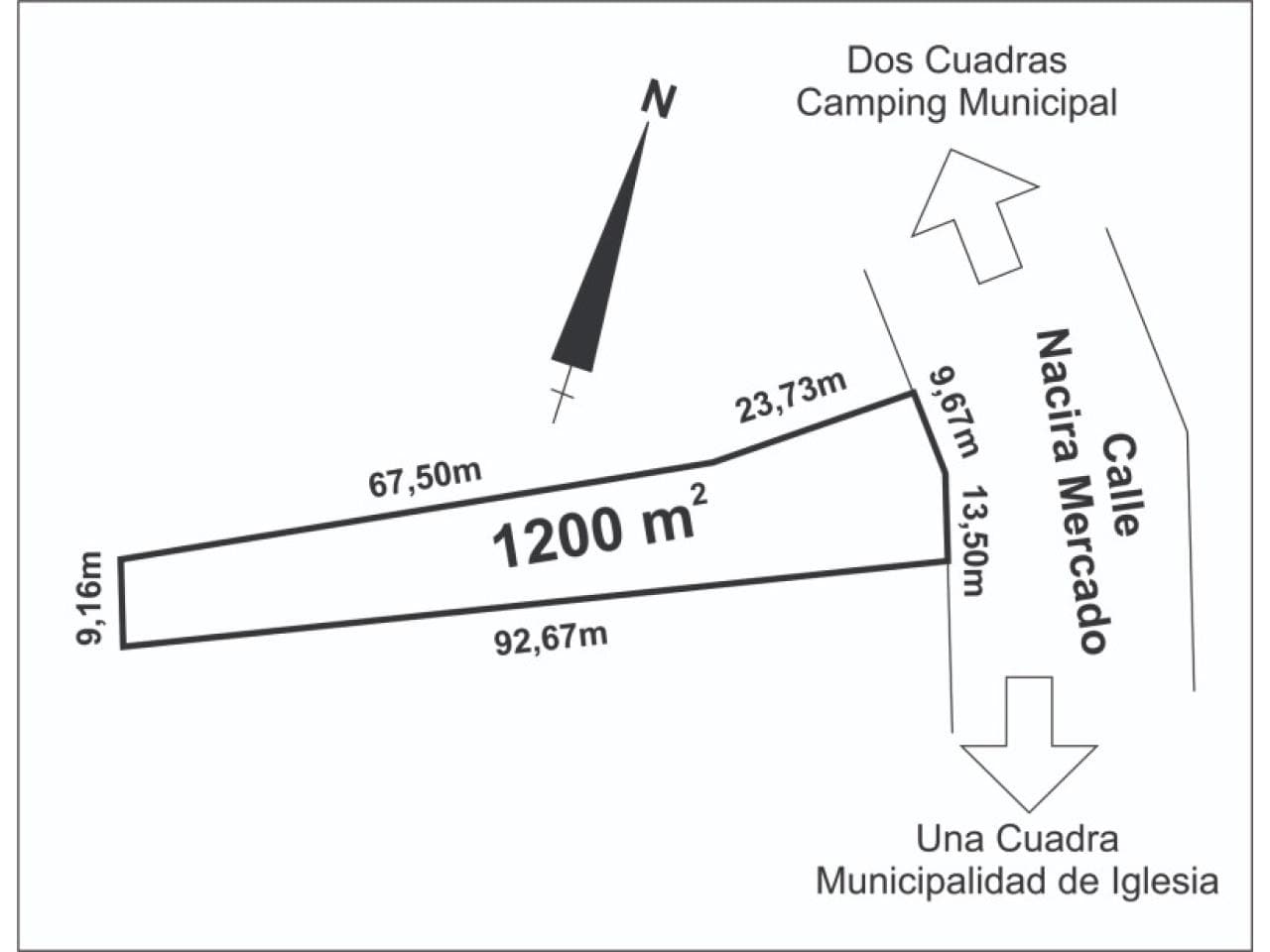Venta. Lote 1200 Mts2. Rodeo Iglesia