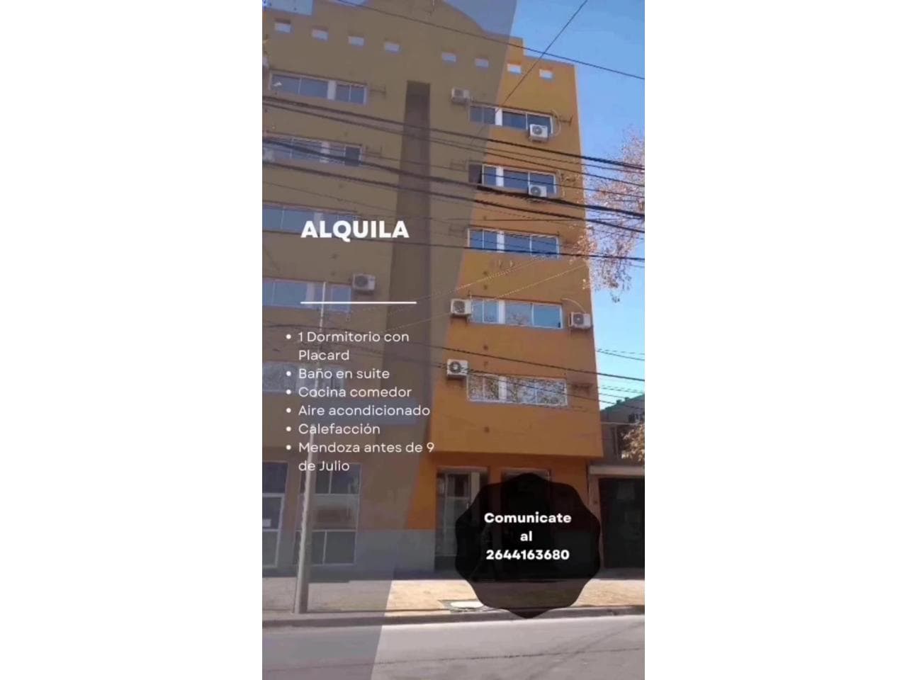 Alquiler Dpto Un Dormitorio En Capital