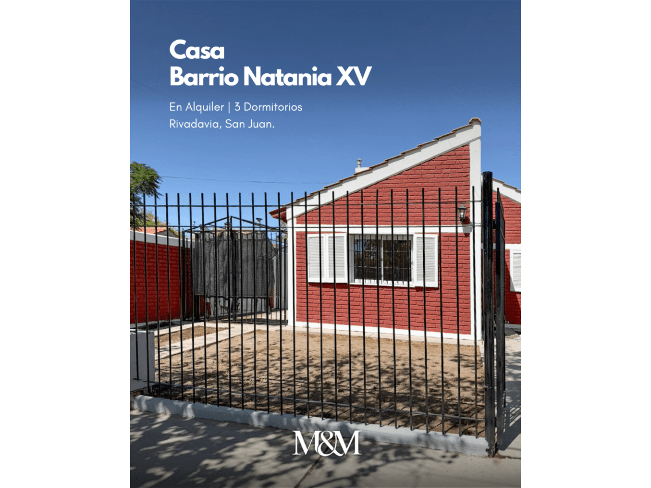🟤 Alquiler Casa  | Natania Xv | Rivadavia