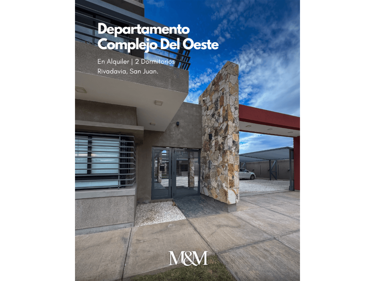 🟤 Alquiler Departamento 2 Dormitorio A Estrenar | Complejo Del Oeste | Rivadavia