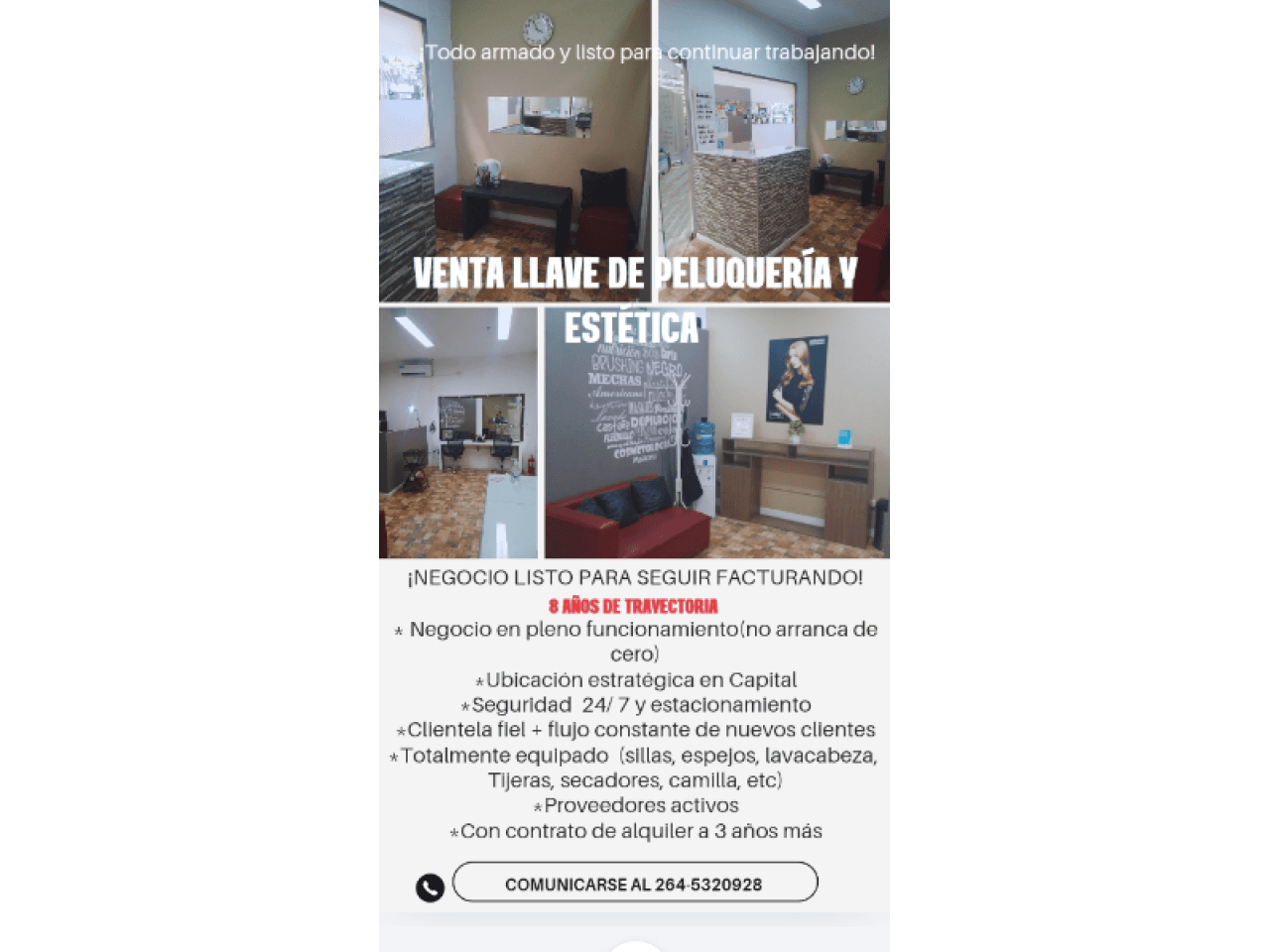 Venta Llave De Peluquería Y Estética