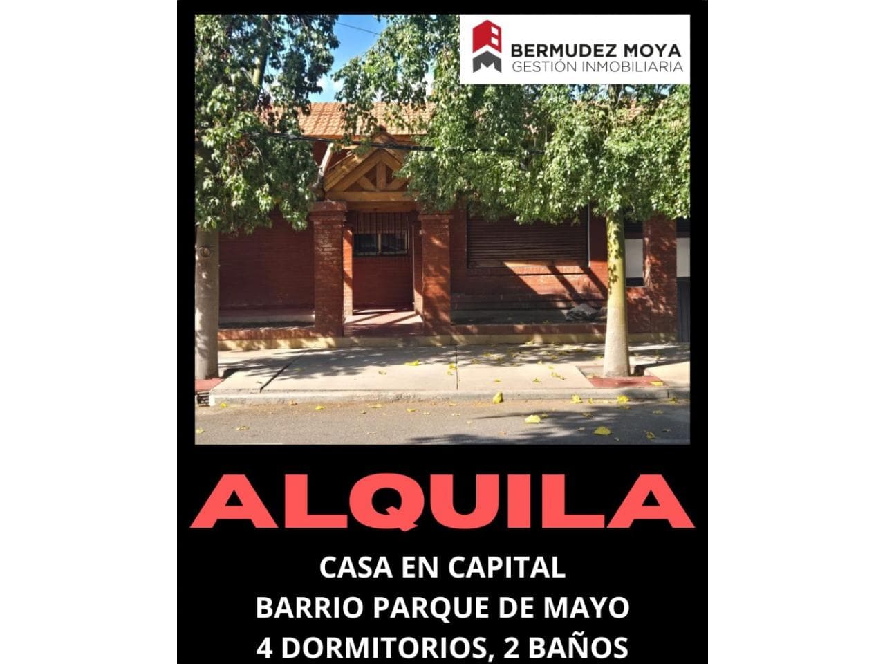 Alquiler, Casa En Barrio Parque De Mayo, 4 Dormitorios, 2 Baños, Excelente Ubicación
