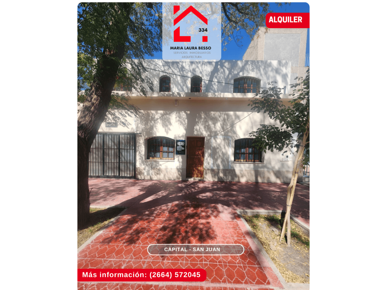 Alquilo Casa 180m2 Con 5 Oficinas Y Sala De Reuniónes- A Metros De Av. Rawson Y Libertador - Microcentro