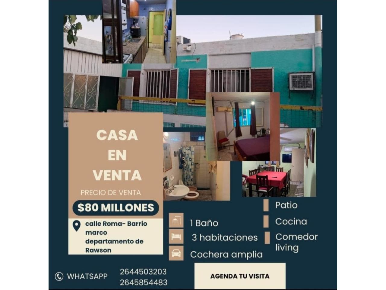 Venta. Casa En Barrio Marco. Rawson