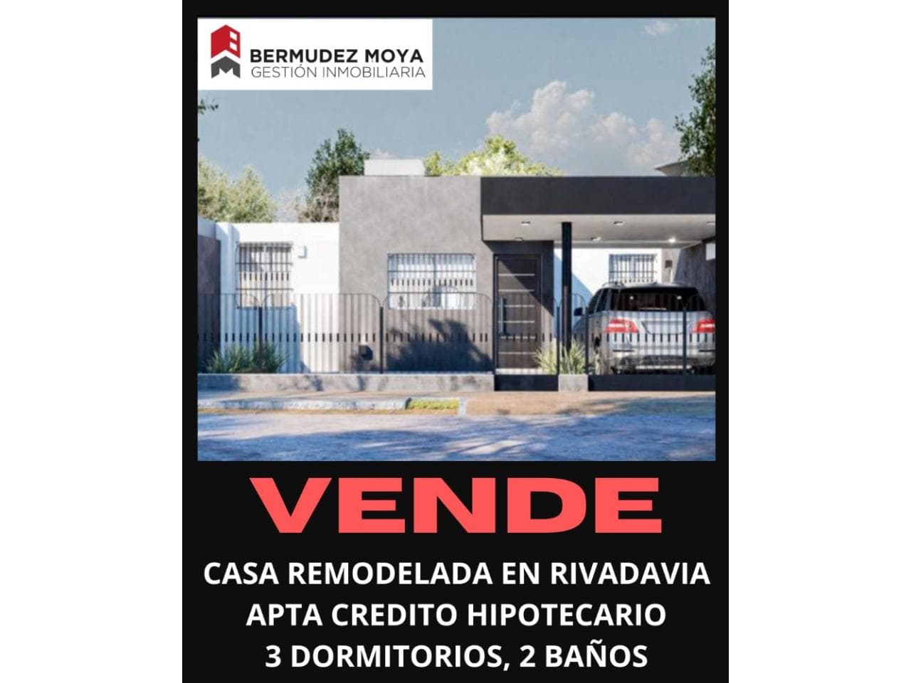 Venta. Casa Totalmente Remodelada En Rivadavia, 3 Dormitorios, 2 Baños, Excelente Ubicación, Apta Credito Hipotecario