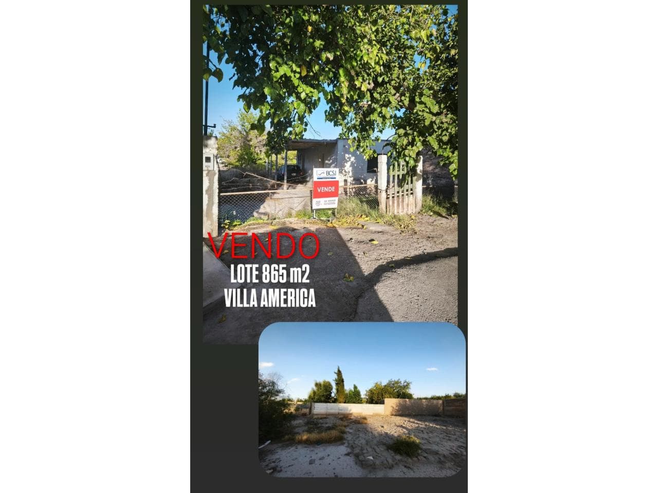 Lote 865 M2  En Villa America