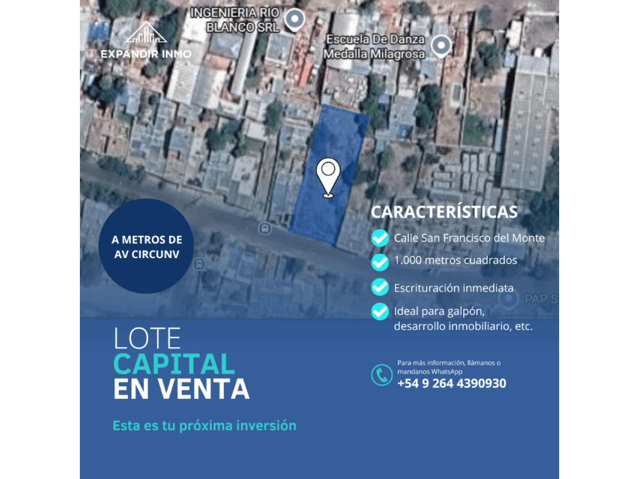 Venta Terreno 1000 Metros En Capital