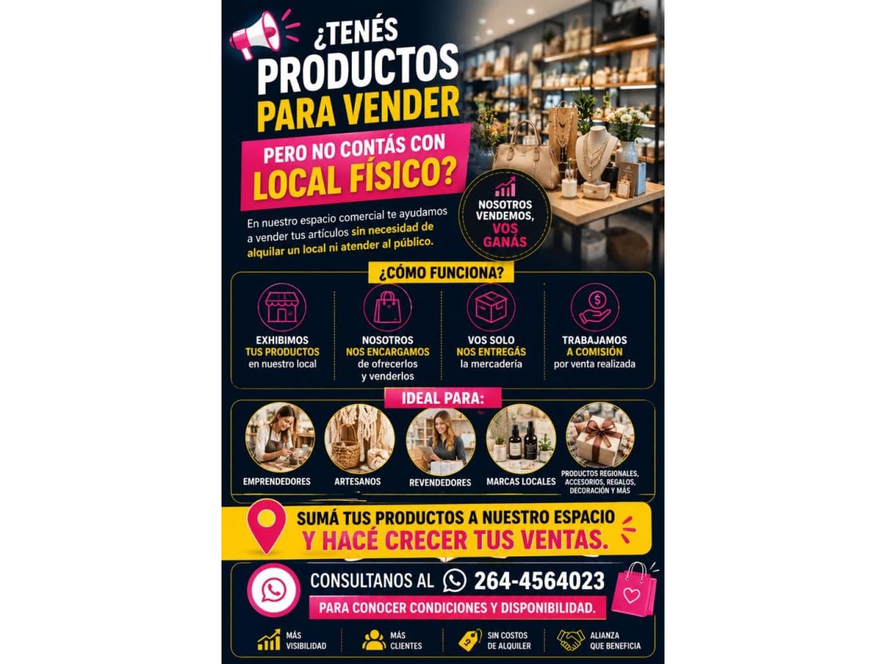 Alquiler. Espacio Comercial Para Tus Ventas. Capital