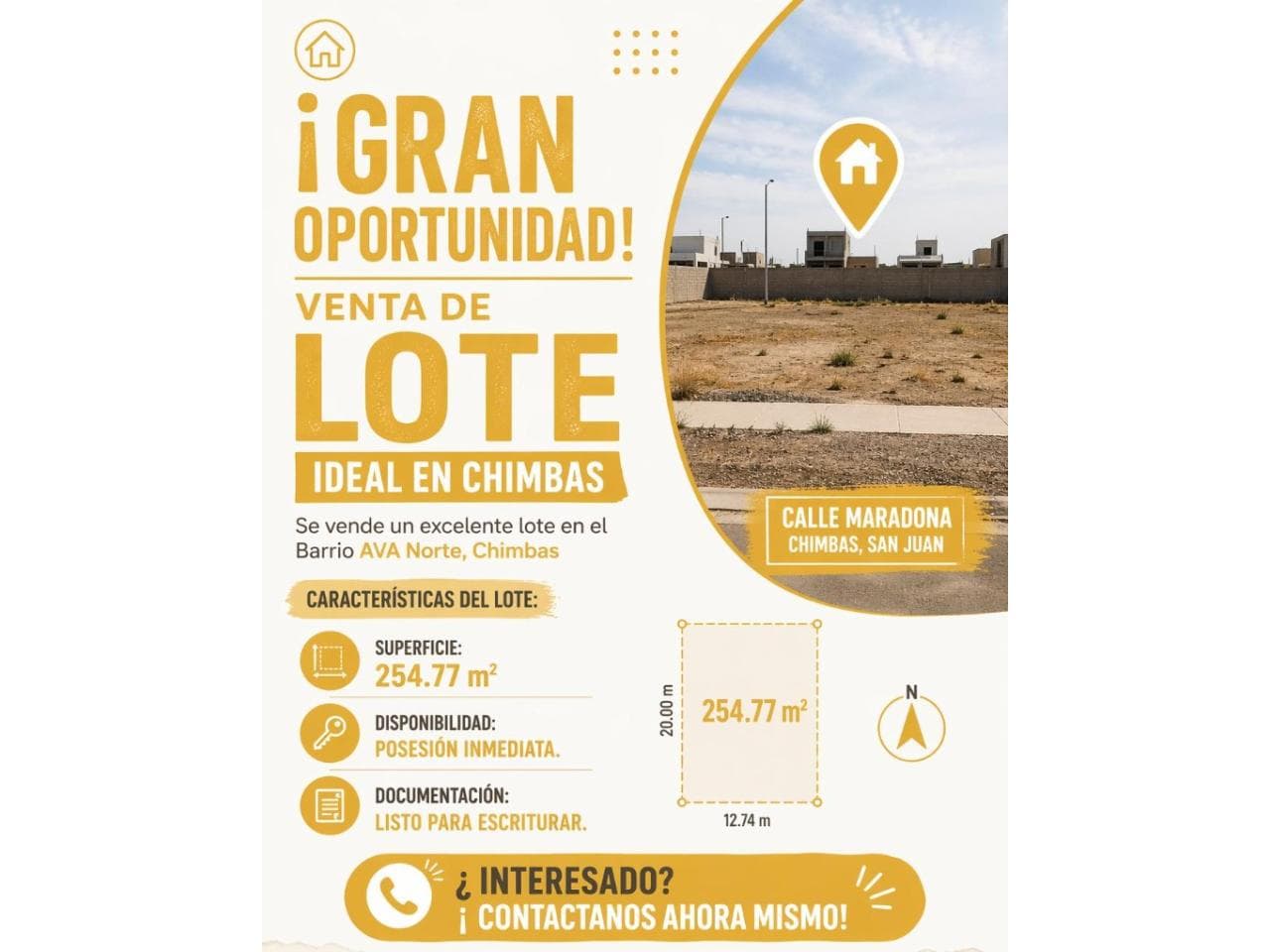 Venta Terreno Listo Para Escriturar