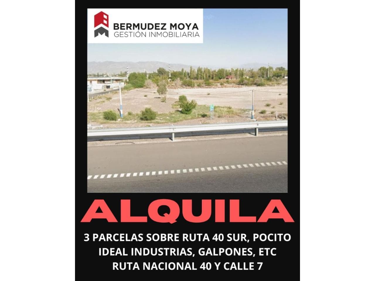 Alquiler. Ideal Industrias, Galpones, 3 Parcelas Sobre Ruta 40 Y Calle 7, Pocito