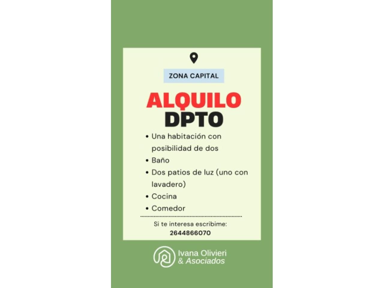 Alquiler Departamento Céntrico