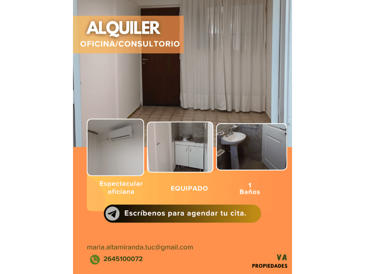 Alquiler Oficina Excelente Oportunidad Para Profesionales