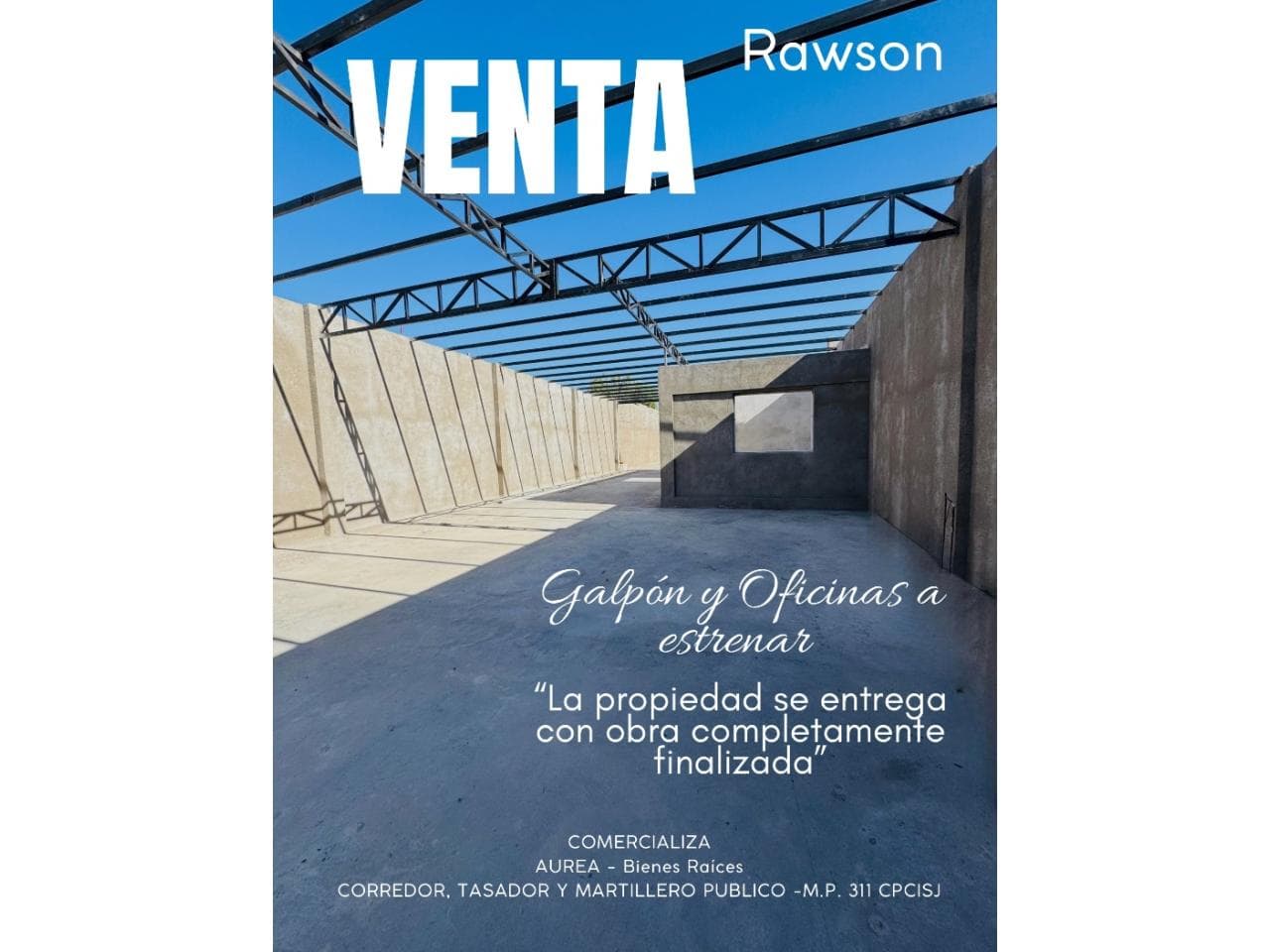 Galpón A Estrenar En Venta  Rawson - Se Entrega La Obra Completamente Finalizada - Superficie 445 M²