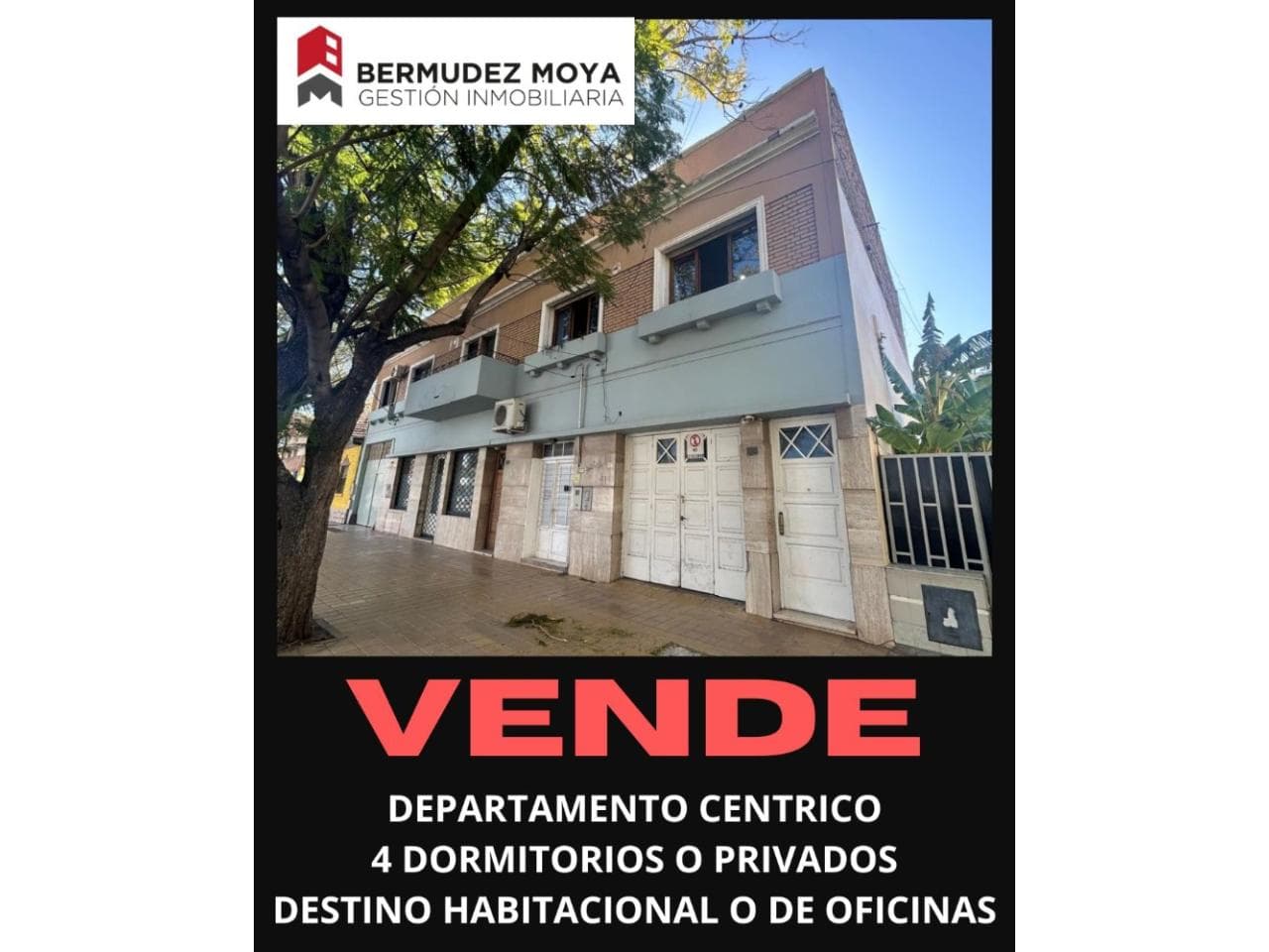 Venta. Amplio Departamento Céntrico En Capital 4 Dormitorios, Primer Piso Por Escaleras
