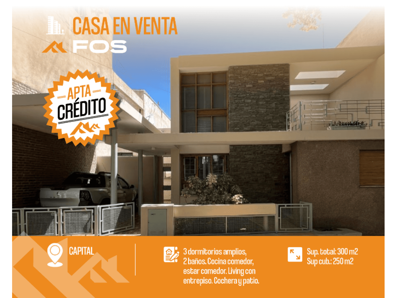 Venta. Casa 3 Dormitorios Apta Crédito Hipotecario - Capital