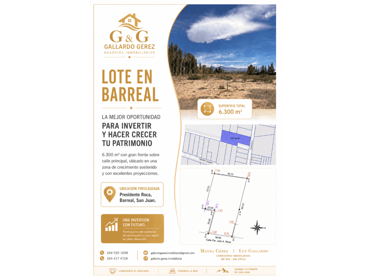 Venta. Lote En Barreal. Presidente Roca, Barreal, San Juan