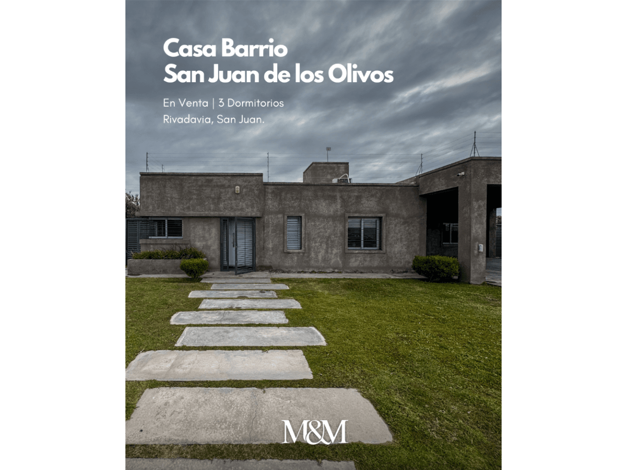 ⚫️ Venta Casa 3 Dormitorios | Barrio San Juan De Los Olivos | Rivadavia | San Juan.