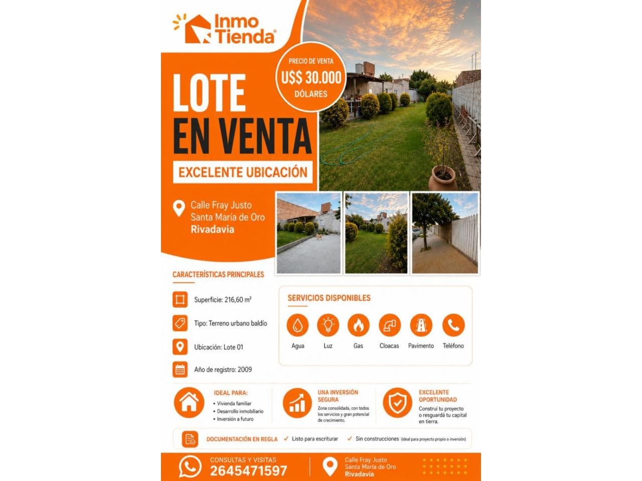 Lote De 10 X 20 Mts  Listo Para Escriturar