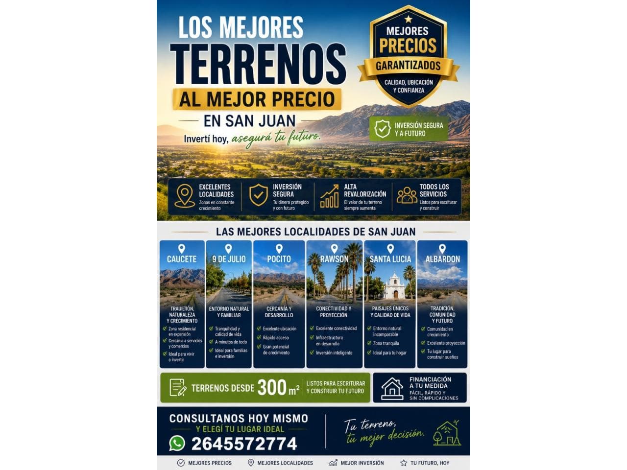 Venta Terrenos En Diversas Localidades De San Juan