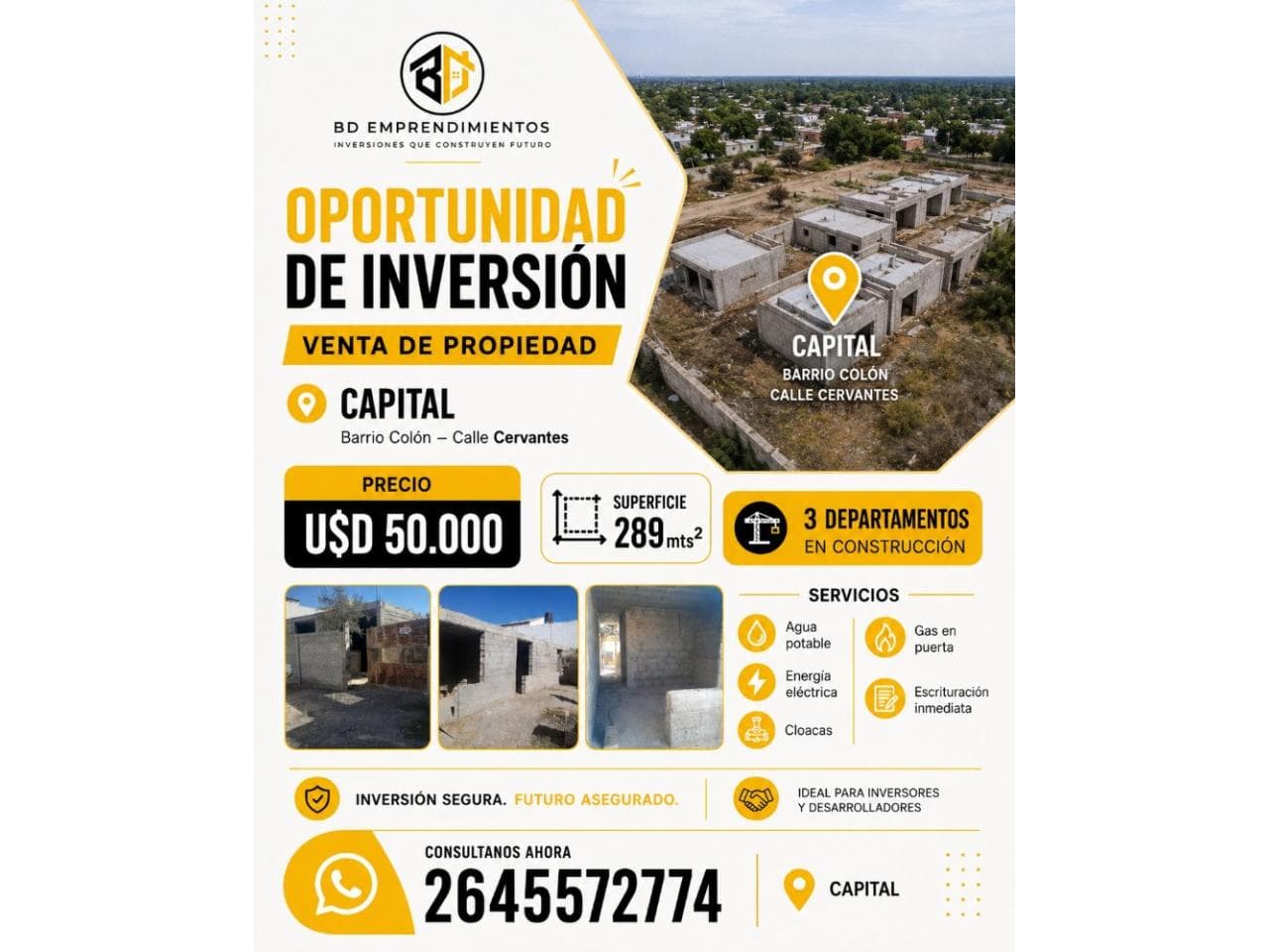 Venta Terreno Con Departamentos En Construccion, En Capital